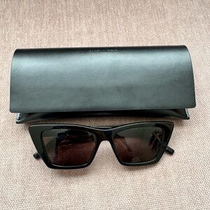 SAINT LAURENT Mica SL 276 Black Cat Eye Sunglasses